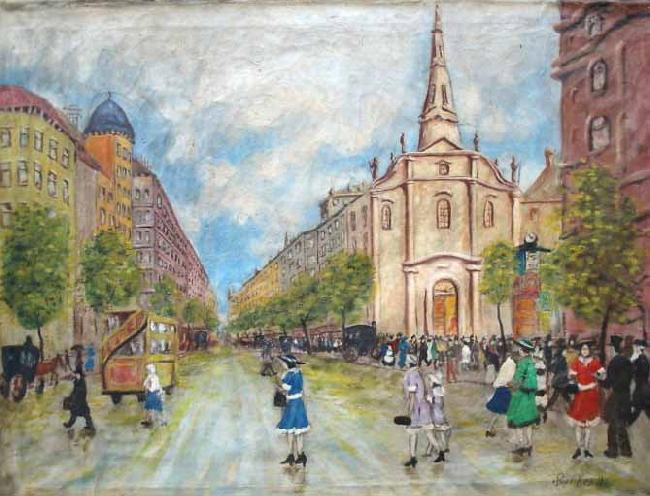 Antal Berkes Street Scene